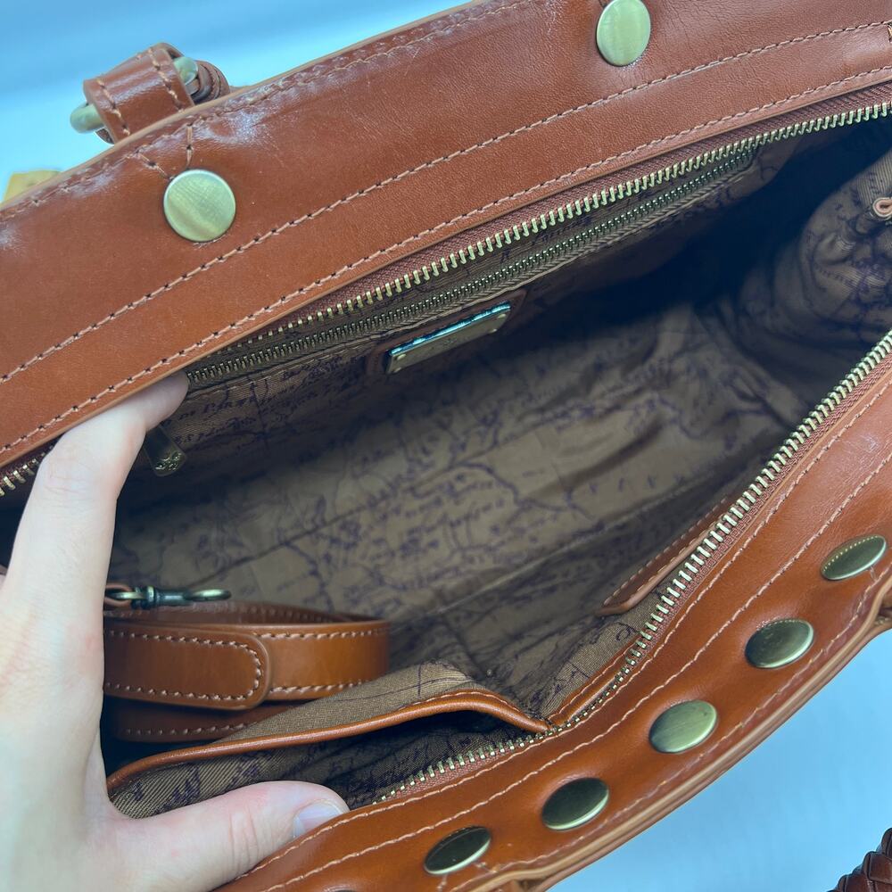 Patricia Nash Womens Purse Discovery Leather Embossed Minor Tan - Picture 5 of 16